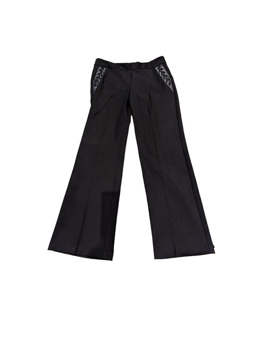 BCBGMaxazria Women's Black Mid-Rise Lacing On Size Pants Size 6